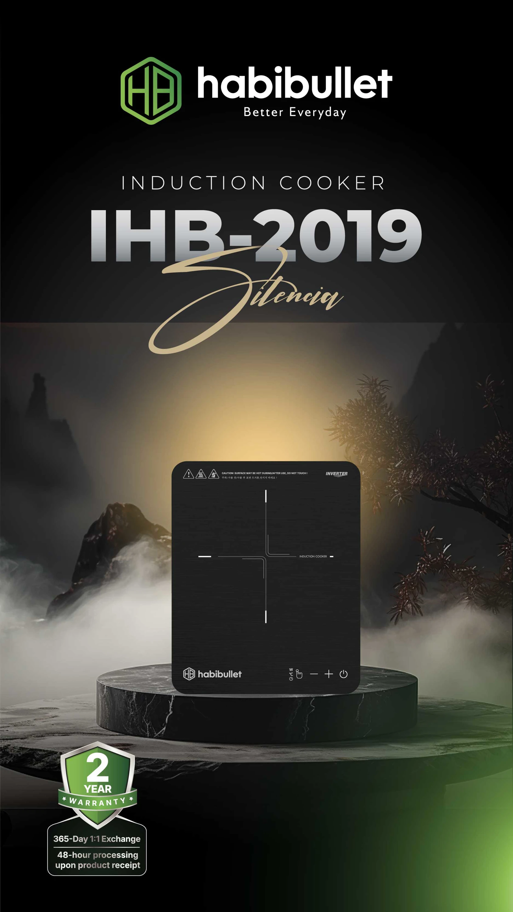 Bếp từ Habibullet IHB-2019 Silencia BH245143 2